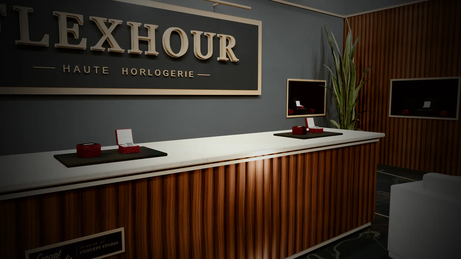 The FlexHour boutique counter
